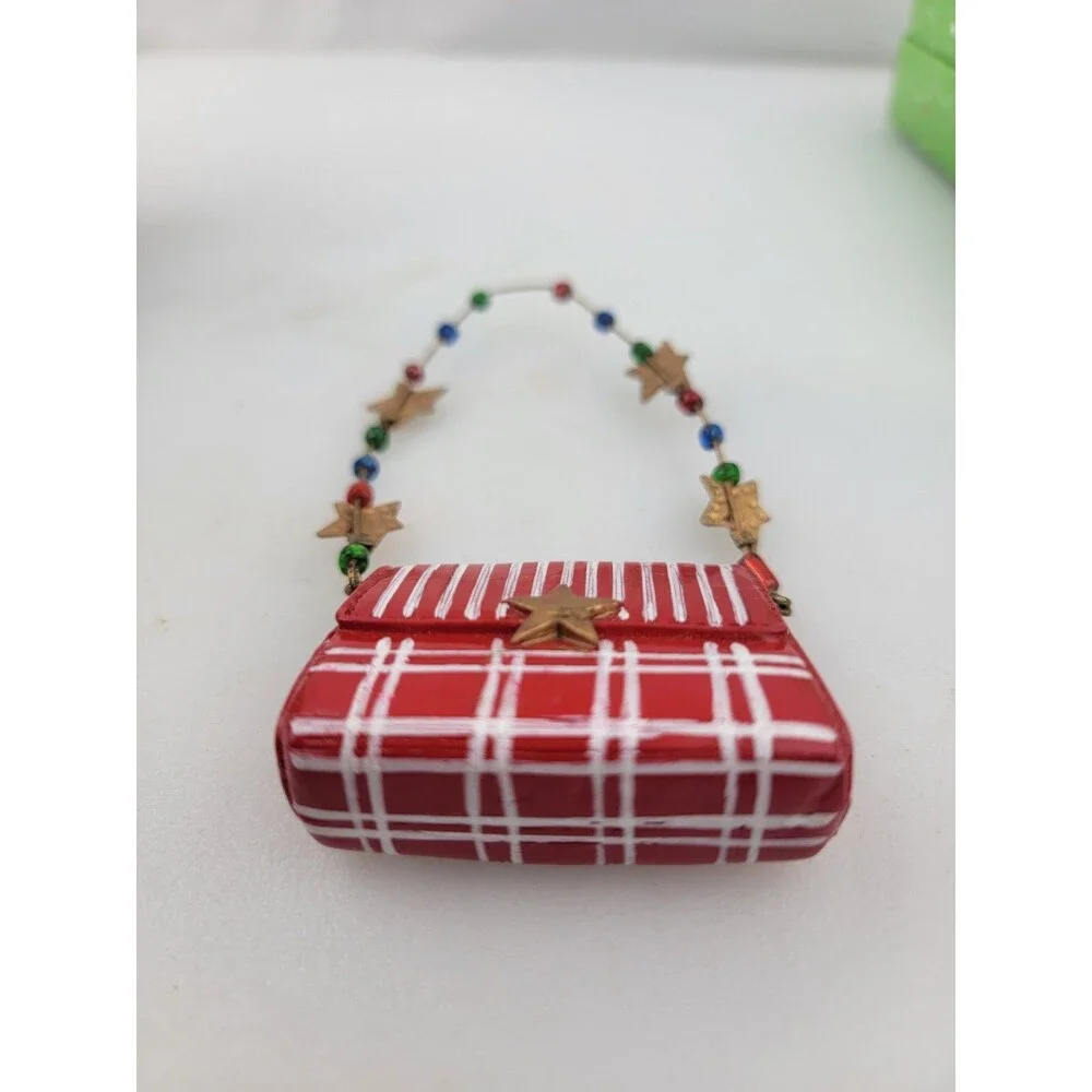 Lollysticks by Kym Bowles - Red Handbag with Stars Ornament